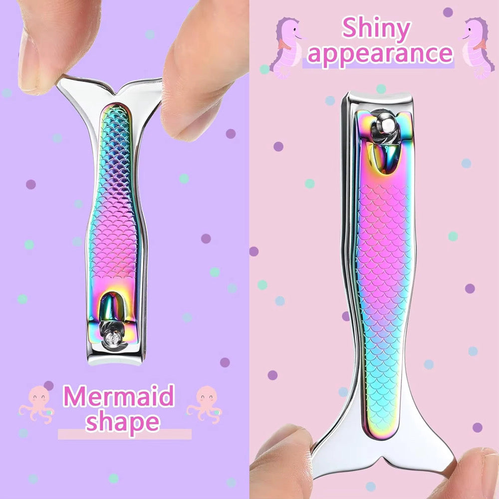 2 Piece Mermaid Nail Clipper Set