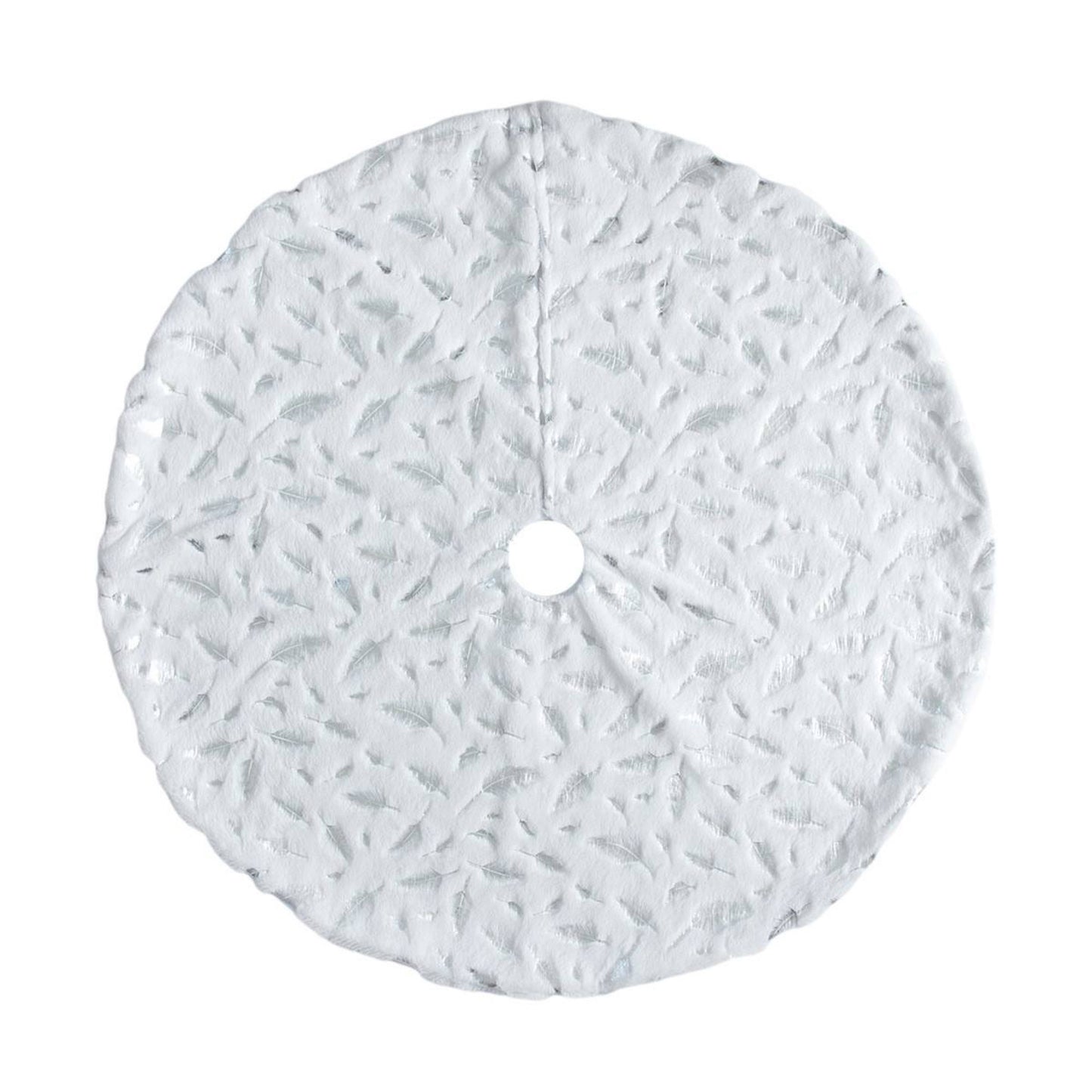 Gorgeous Feather Christmas Tree Skirt