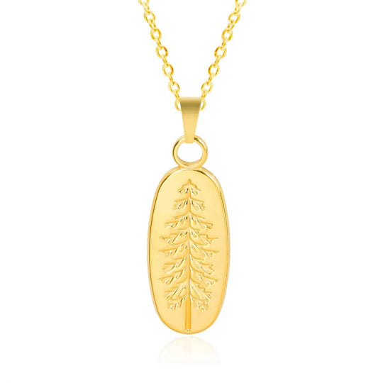 Trendy Tree of Chic Stainless Steel Necklace
