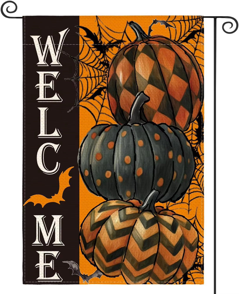 HalloweenThemed Garden Flags