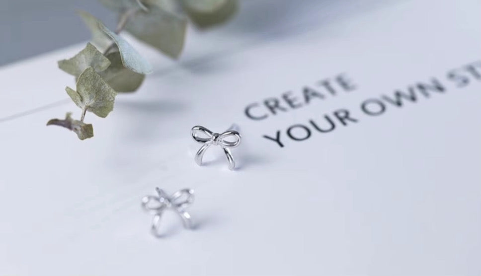 Petite Bow Stud Earrings