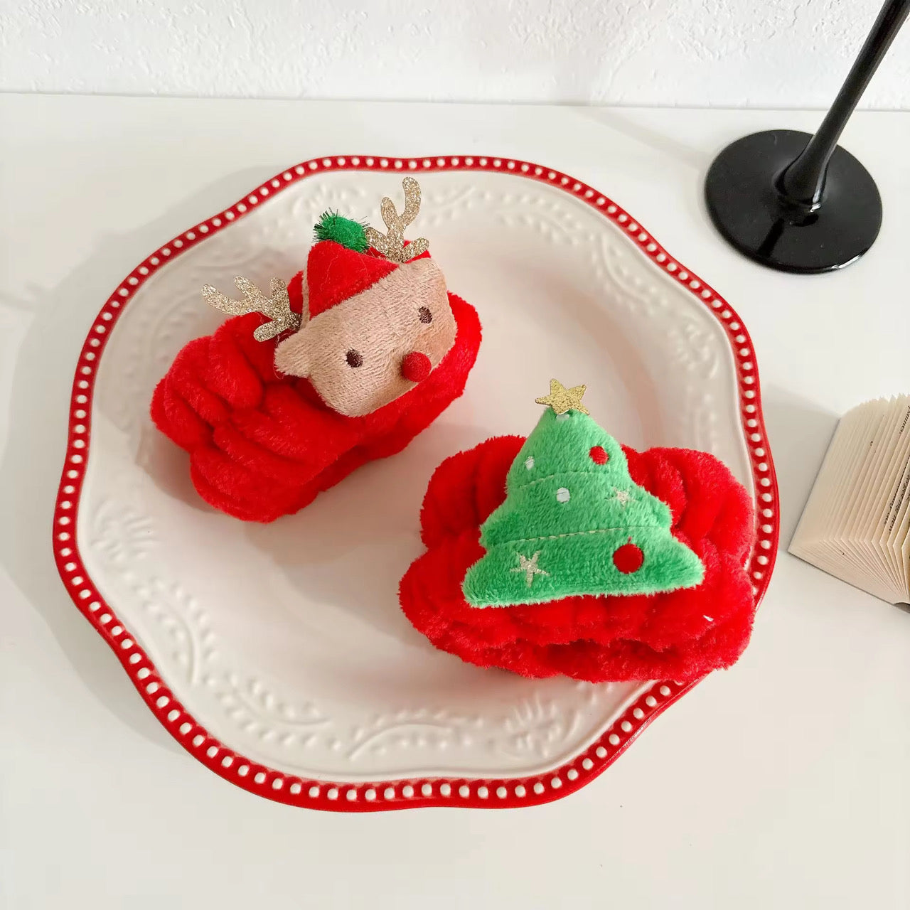 3 Piece Christmas Headband And Wristband Set