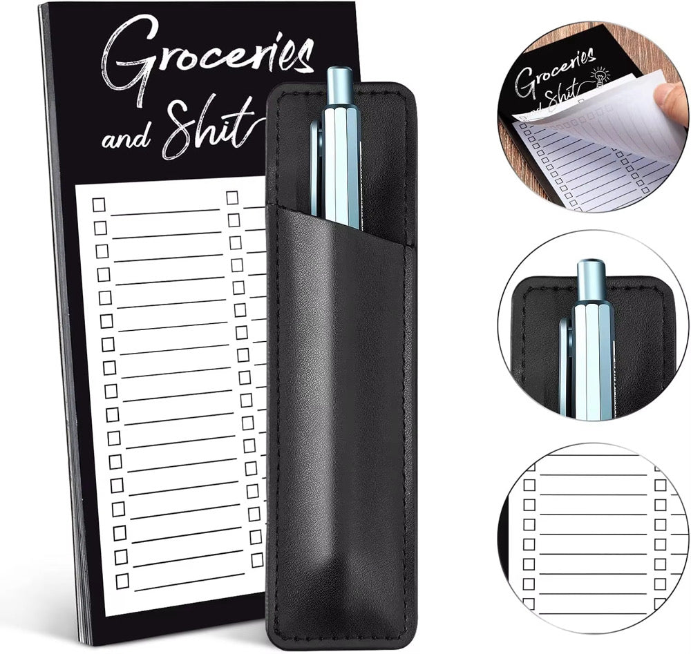 Magnetic Notepad And Pen Holder Bundle