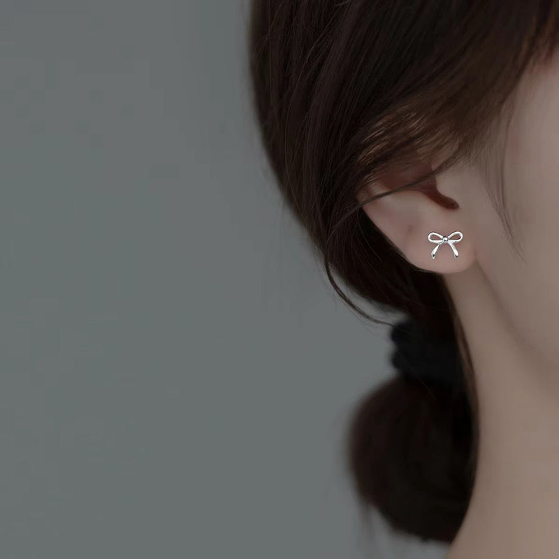 Petite Bow Stud Earrings
