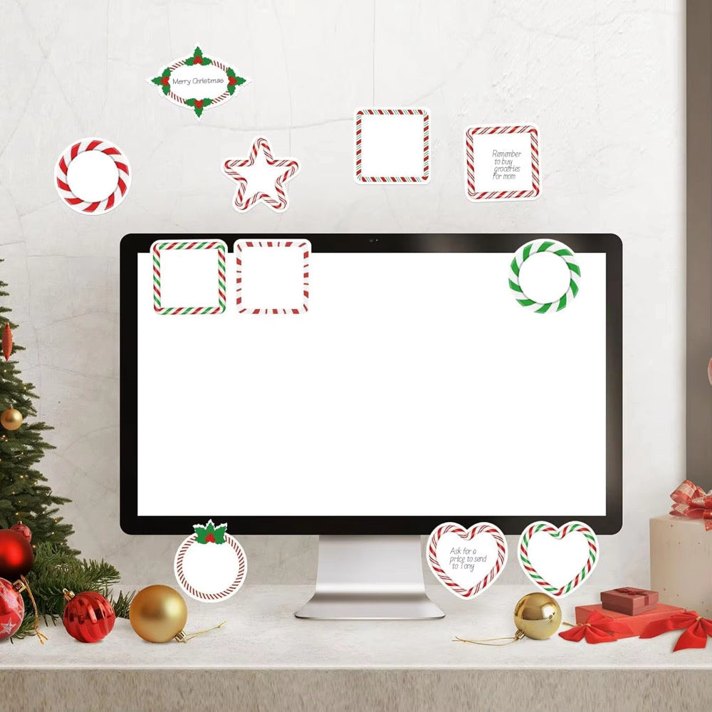 12 Piece Christmas Themed Sticky Notepad Set