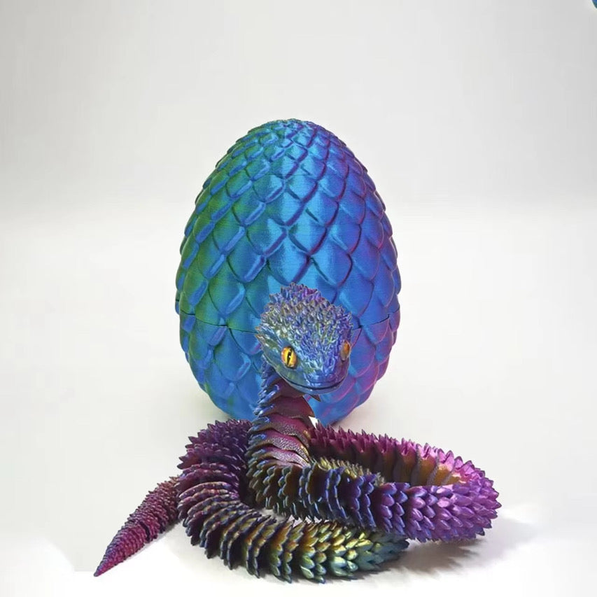 OPEN Lil’ Slither The 3D Printed Snake And Egg