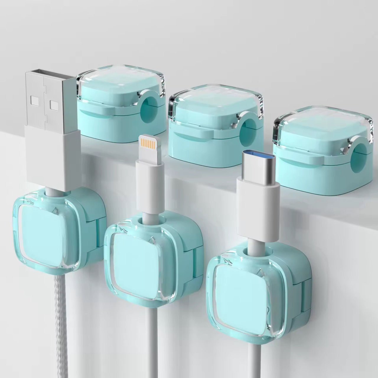 6 Pack Adhesive Cord Organizer