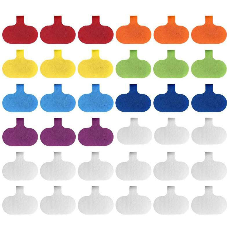 36 Piece Write on Cord Labels
