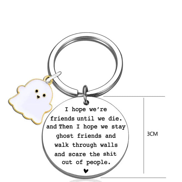 Ghost Friend Keychains