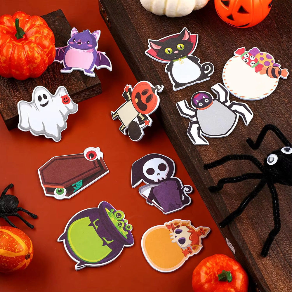 10 Piece Halloween Notepad Set