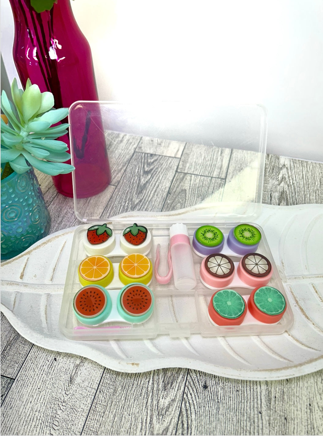 Fruit- Tasic Fruit Themed Contact Case Set