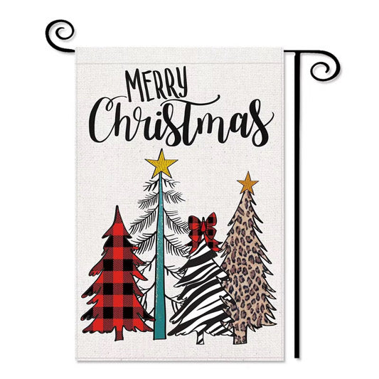 Festive Christmas Themed Garden Flags