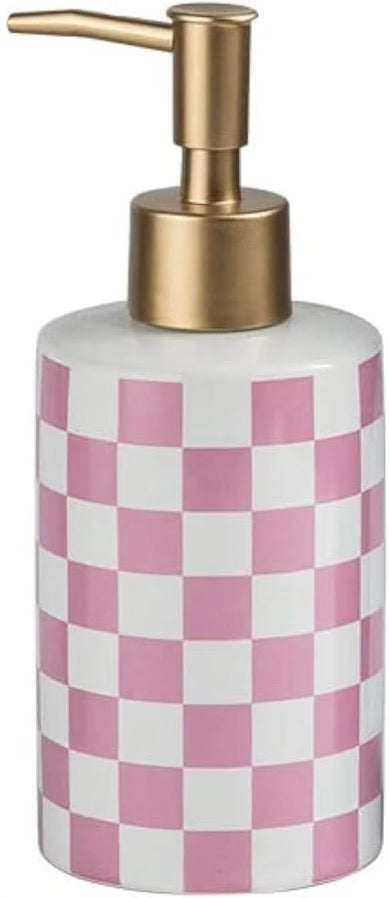 Check Yo’ Suds Checkered Soap Dispenser