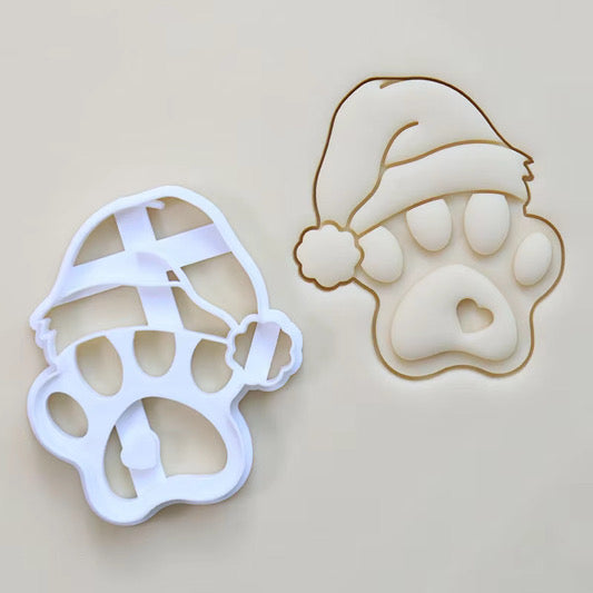 Merry Pawmas Paw Cookie Cutter