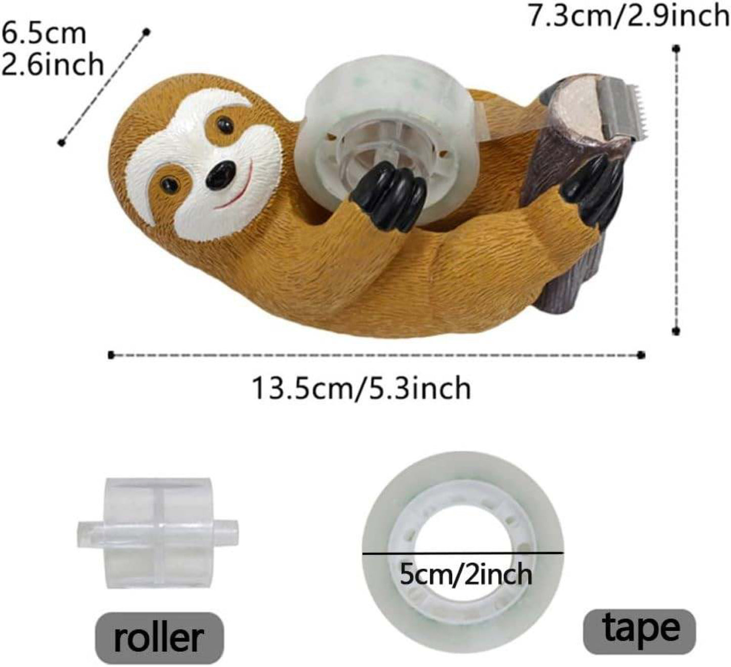 Stuart The Sloth Tape Dispenser