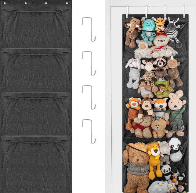Over the door stuff animal organizer