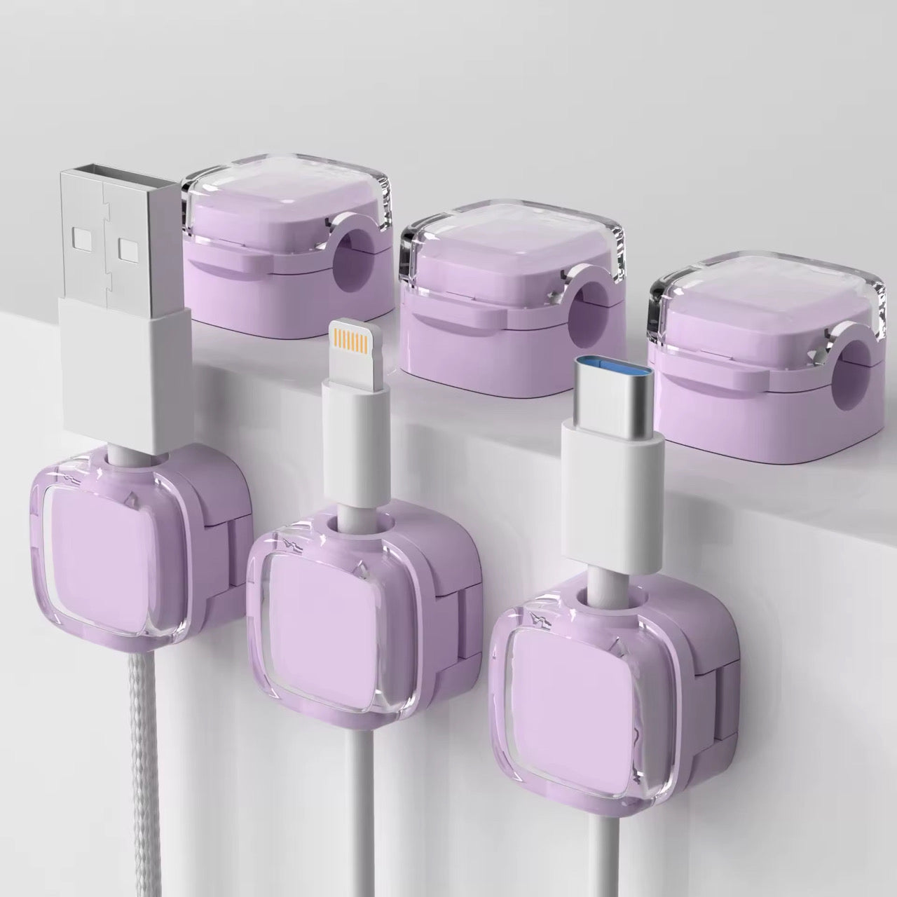 6 Pack Adhesive Cord Organizer