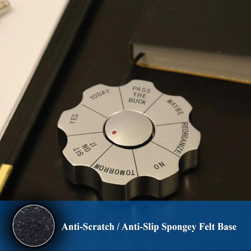 Rotating Decision Maker Paper Weight