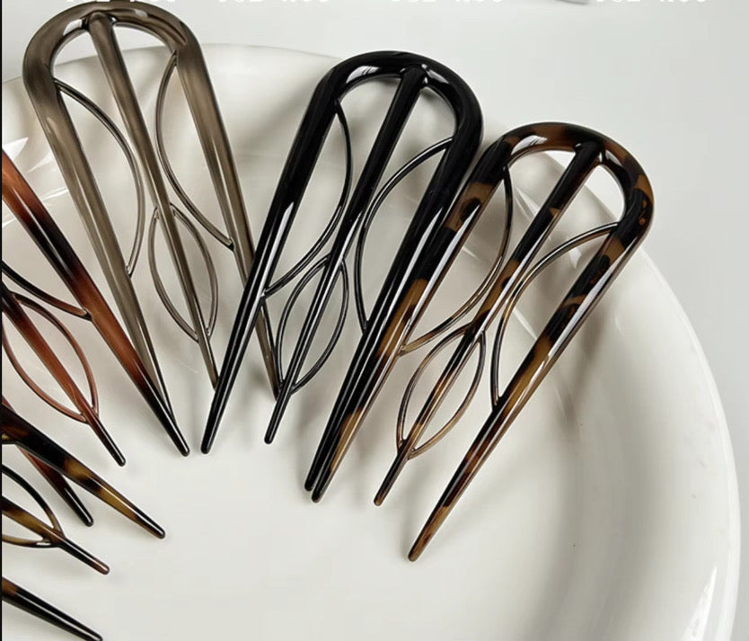 5 Piece French Hair Clip Set