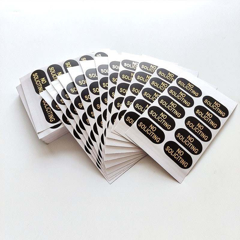 No Soliciting Stickers