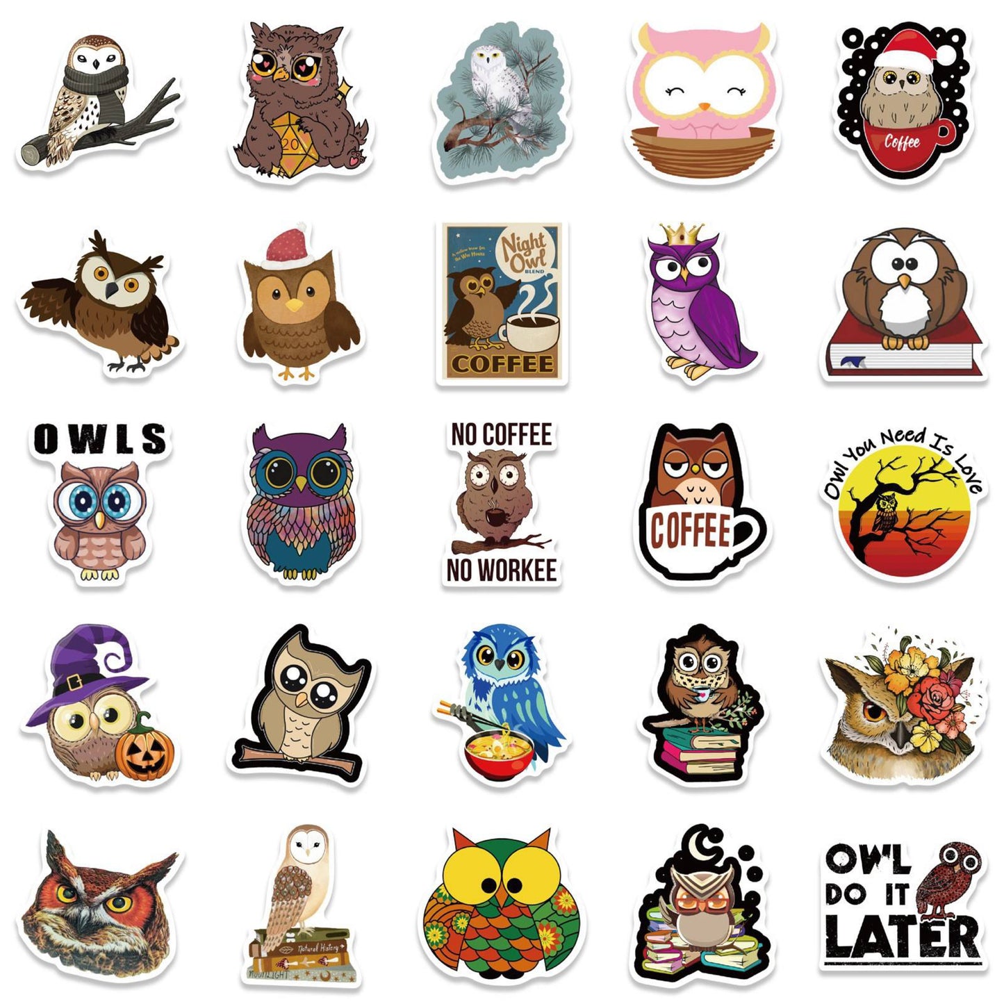 Owl Vinyl Stickers
