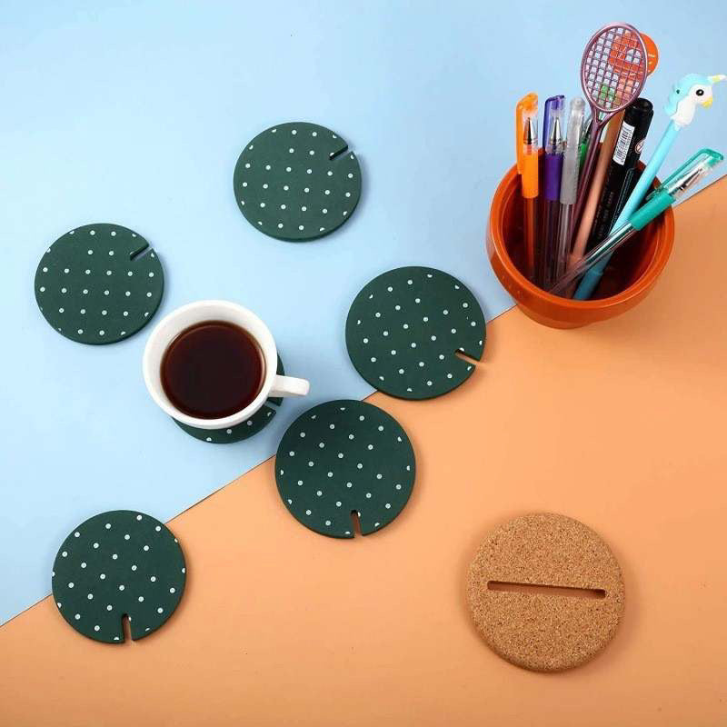 Flower pot cactus coasters
