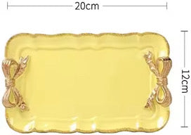 OPEN Bow Accent Trinket Tray