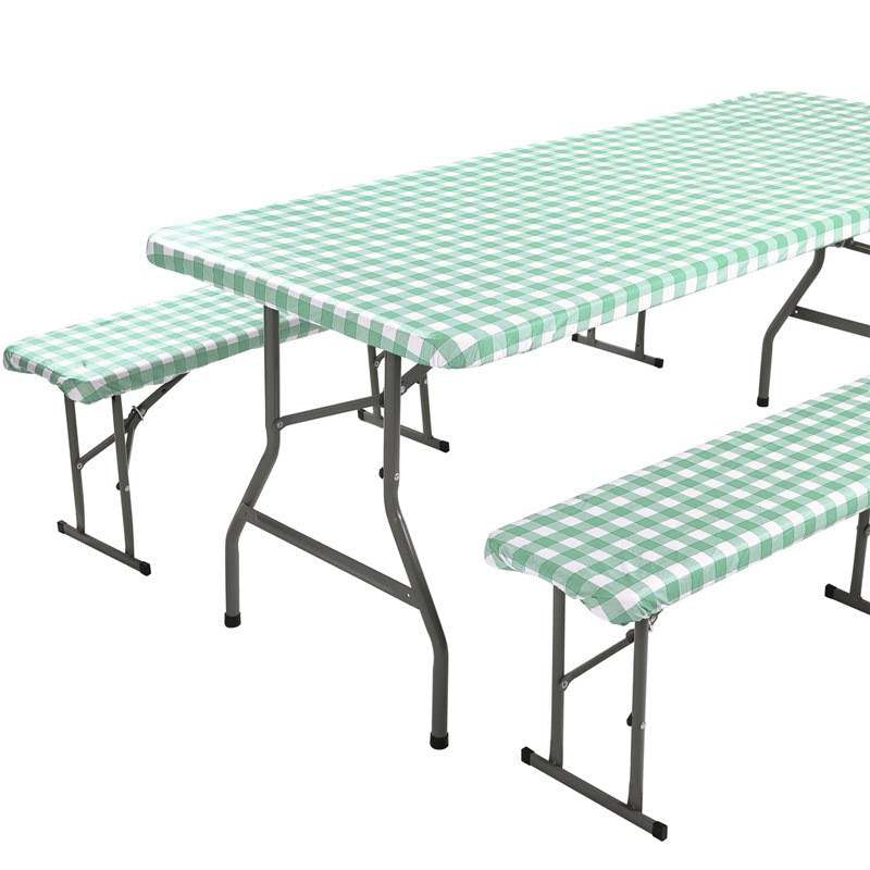 Fitted Picnic Table And Bench Cloth Set