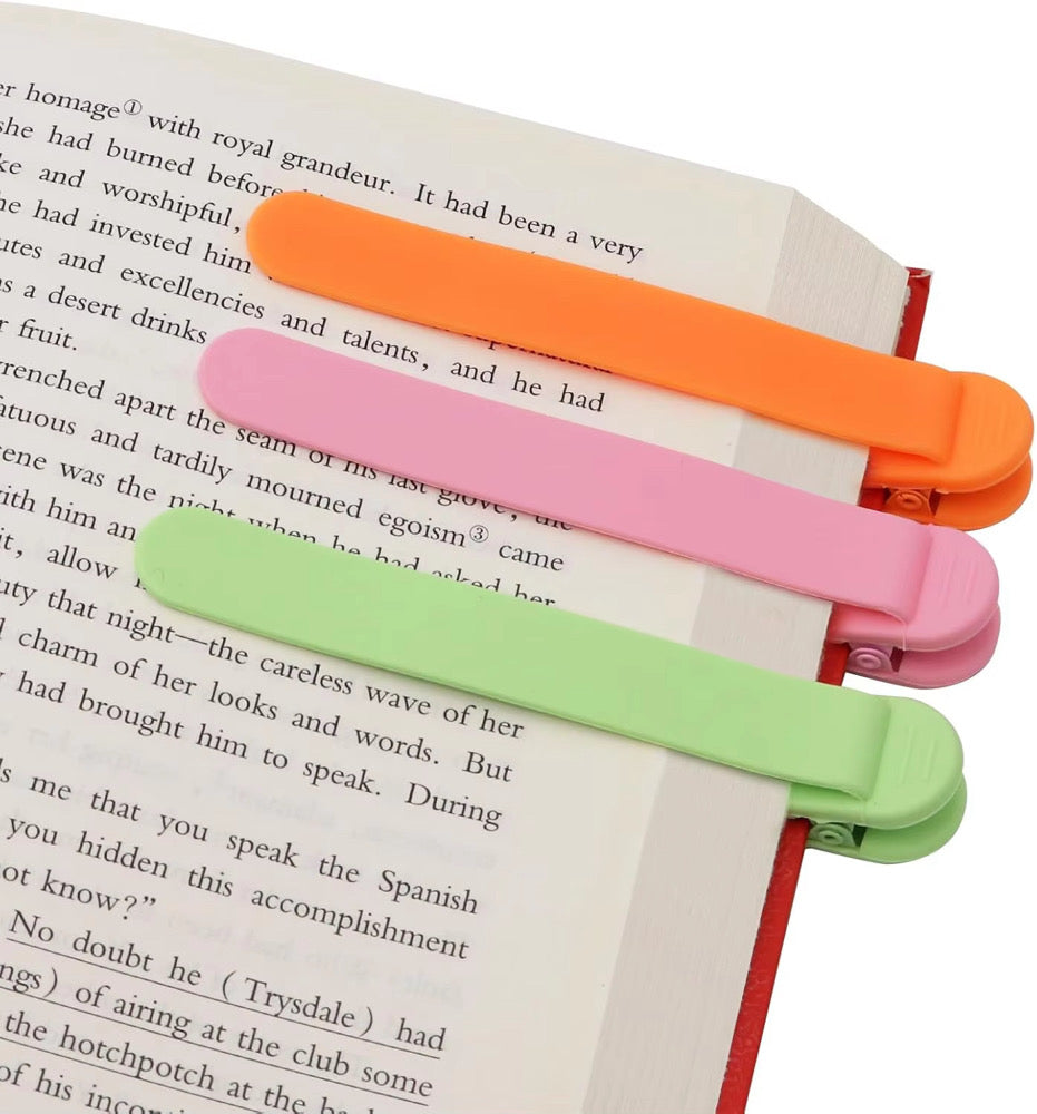 3 Piece Silicone Bookmark Set
