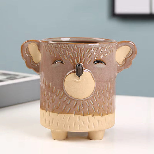 Animal Friends Ceramic Pot