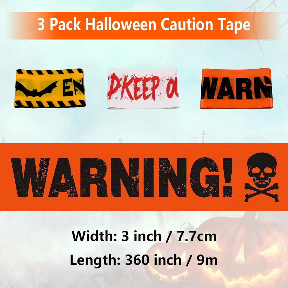 Halloween Warning Tape Set of 3