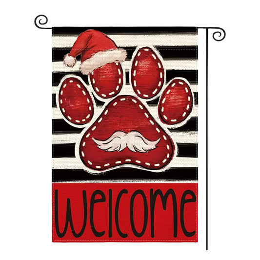 Festive Christmas Themed Garden Flags