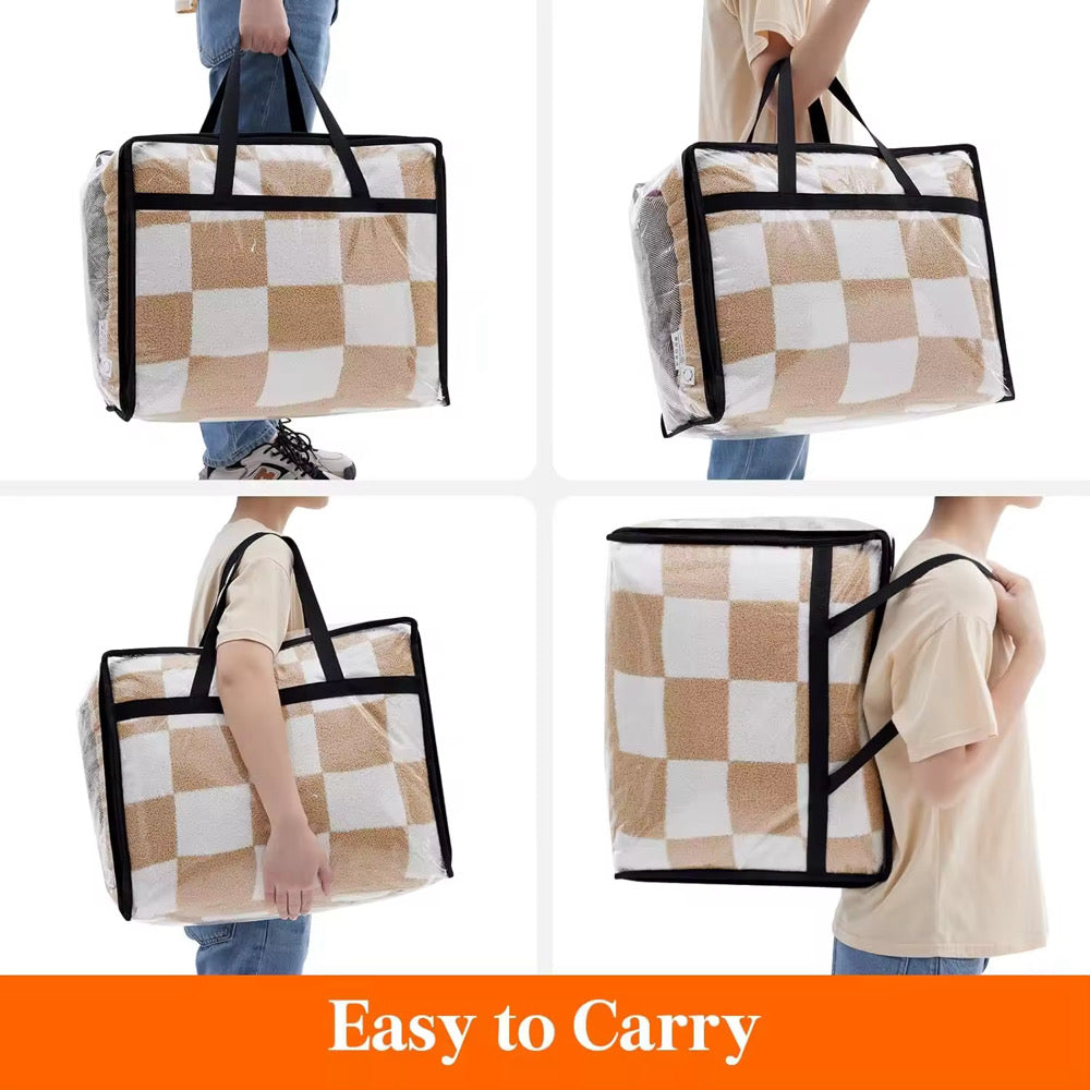 4 Piece Clear Storage Bag Sets