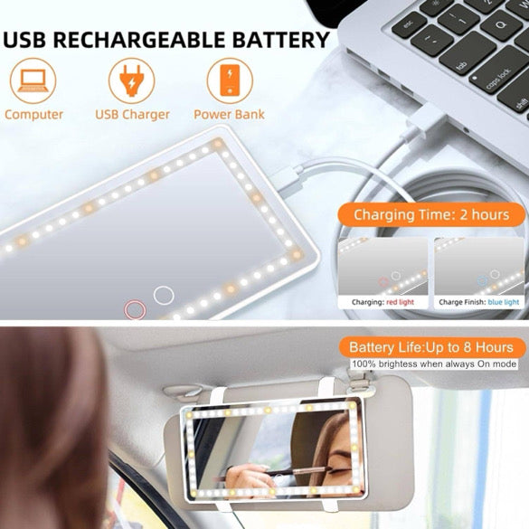 LED Vanity Visor Mirror