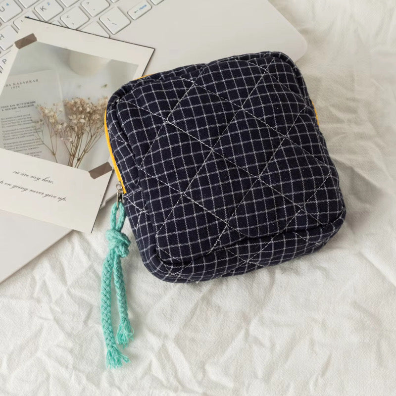 Squarely Stylish Cosmetic Pouch