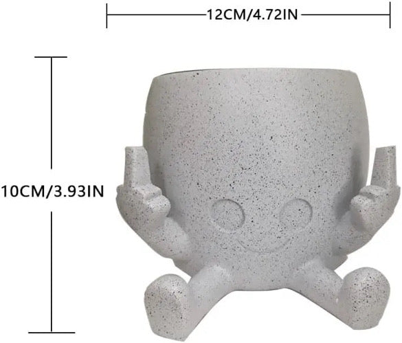 Middle Finger Planter Pot