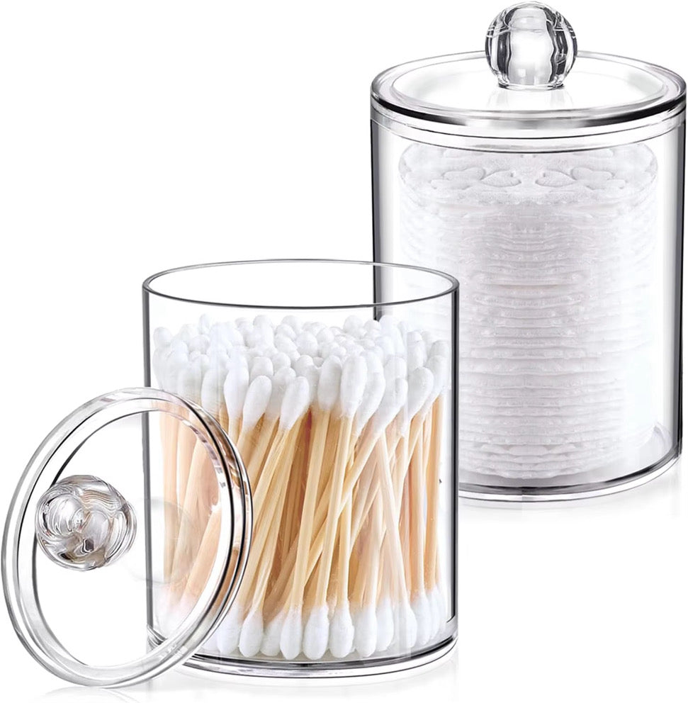 Set of 2 Round Jar Storage