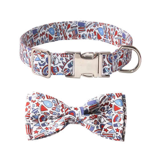 Patriotic Dog Collar Set
