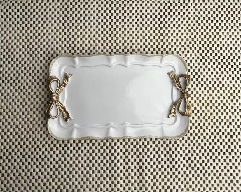 OPEN Bow Accent Trinket Tray