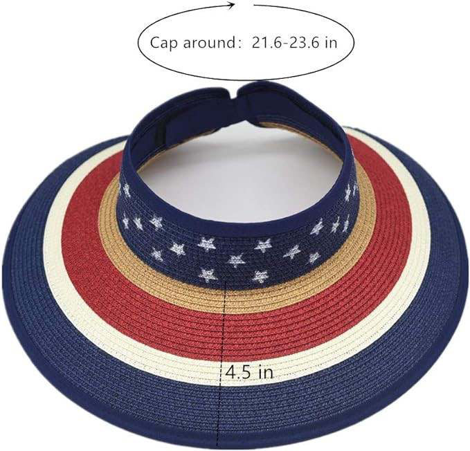 Foldable Patriotic Visor