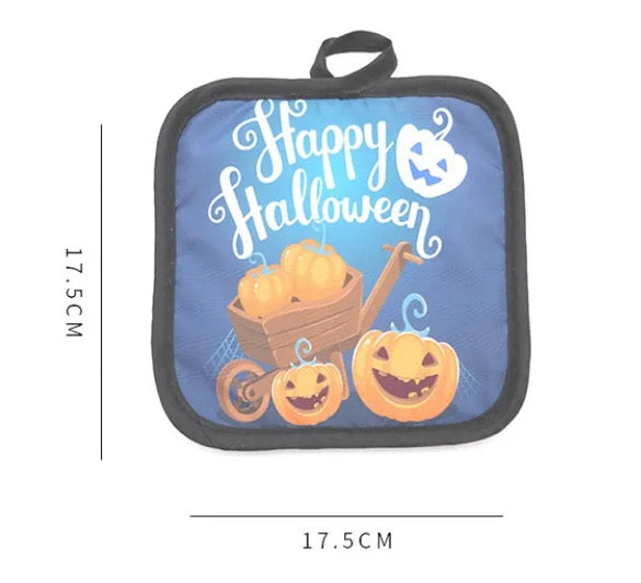 Halloween Mit and Hot pad set