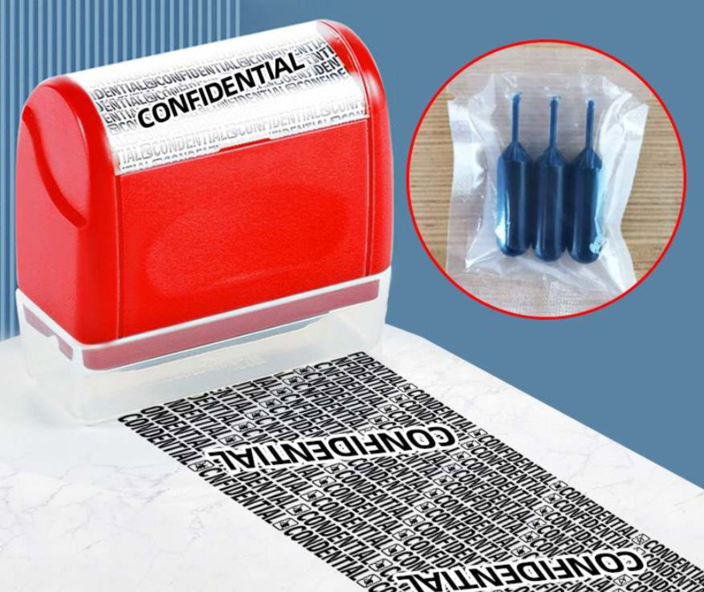 Identity Theft Roller Stamp