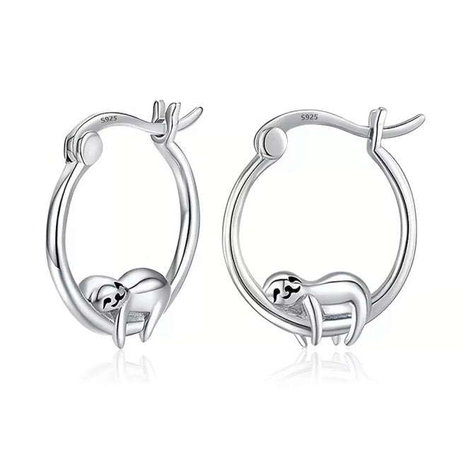 Hanging In Style Sloth Earrings
