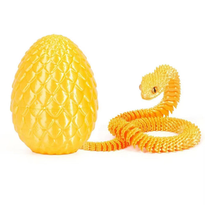 OPEN Lil’ Slither The 3D Printed Snake And Egg