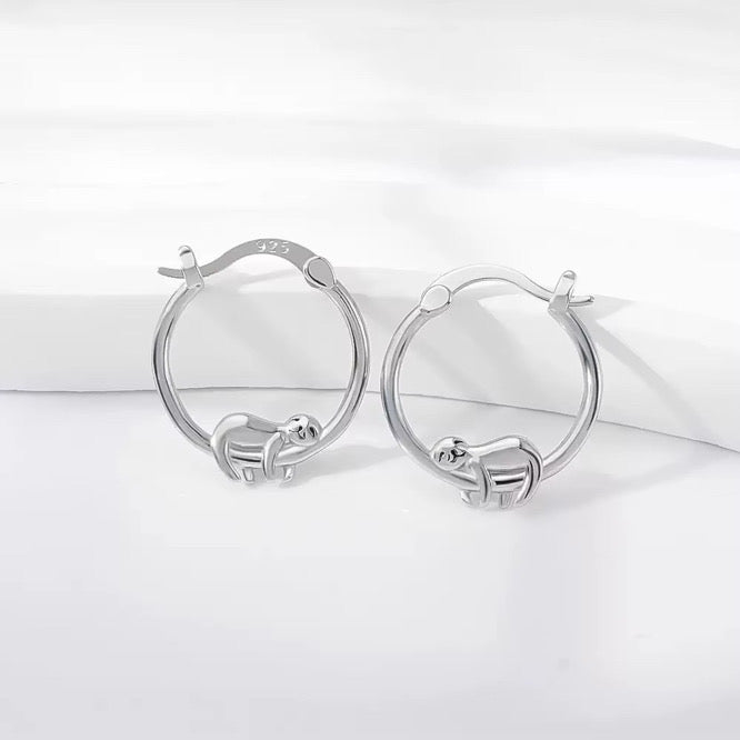 Hanging In Style Sloth Earrings