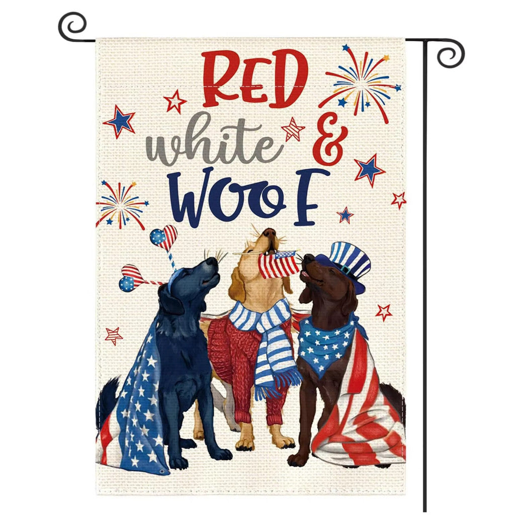Patriotic Themed Garden Flags