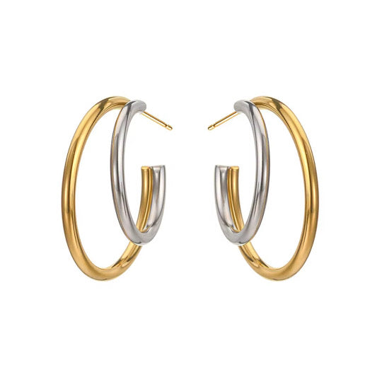 Mixed Metal Earrings