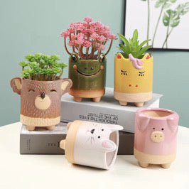 Animal Friends Ceramic Pot
