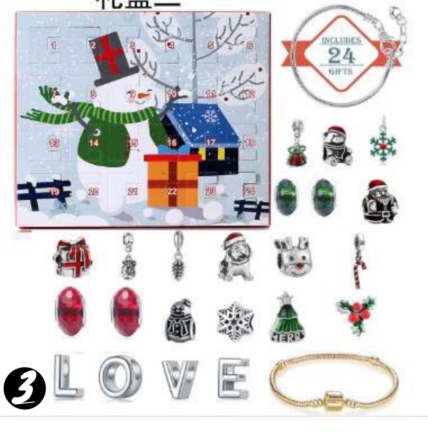 Holiday Advent Bracelet Set
