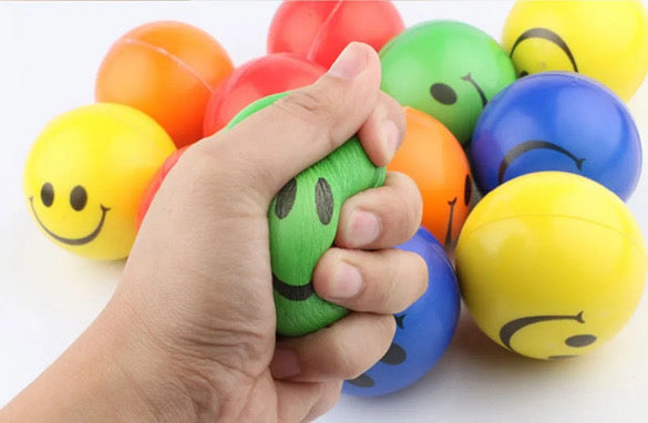 Smile Face Squish Balls Set of 2